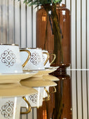 ZELLERFELD Ottoman Tasses à café en porcelaine 6 personnes - Bella Home