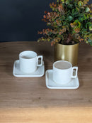ACAR PURE ROYAL Tasses à thé en porcelaine 6 personnes 12 Pièces