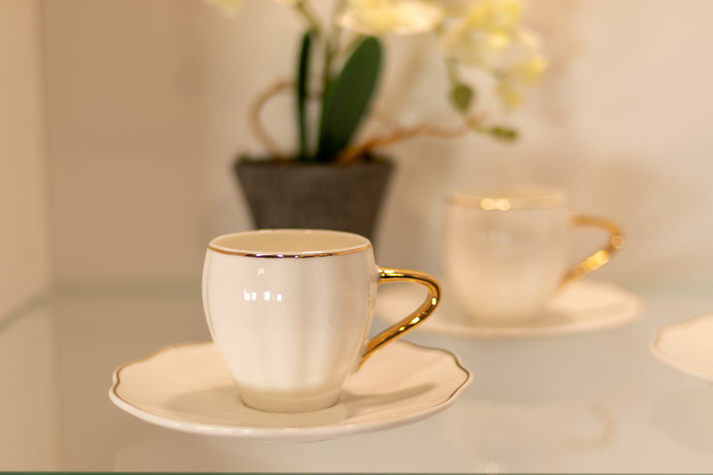 KARACA SARKAS Set de tasses à café 12 pièces 6 personnes - 6 Kişilik Kahve Fincanı Takımı