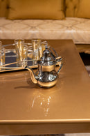 Théière induction argentée chromée 1.2L İndüksiyon gümüş krom çaydanlık 1.2L