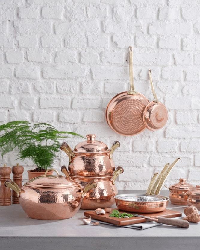 KARACA MESOPOTAMIA Poêle en cuivre 22 cm  - Bella-Home: art de la table, verrerie, trousseau de mariée, décoration