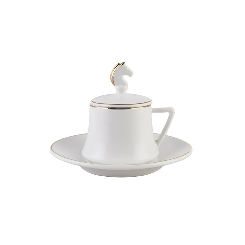 KARACA SATRANÇ/ÉCHECS Set de tasses à café 18 pièces 6 personnes - 18 Parça 6 kişilik kahve fincan takımı