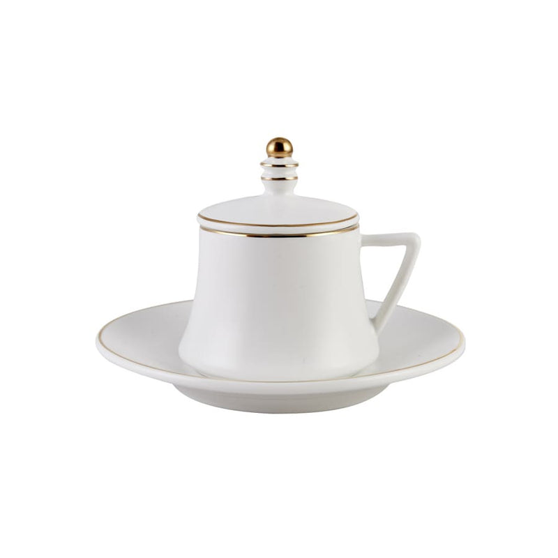 KARACA SATRANÇ/ÉCHECS Set de tasses à café 18 pièces 6 personnes - 18 Parça 6 kişilik kahve fincan takımı