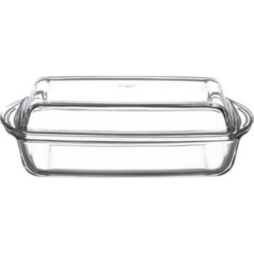 Pasabahce-plateau-rectangulaire-Pyrex-avec-couvercle Dikdörtgen Tepsi Kapaklı 33 x 19 cm