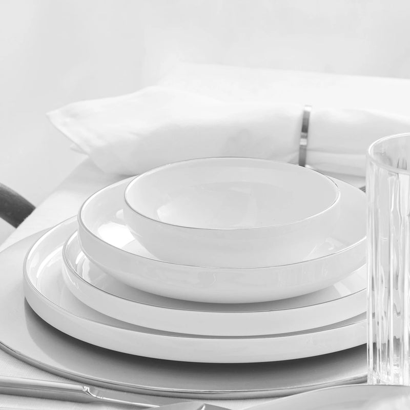 KARACA STREAMLINE NEW SATURN PLATIN Service de table 59 pièces 12 personnes