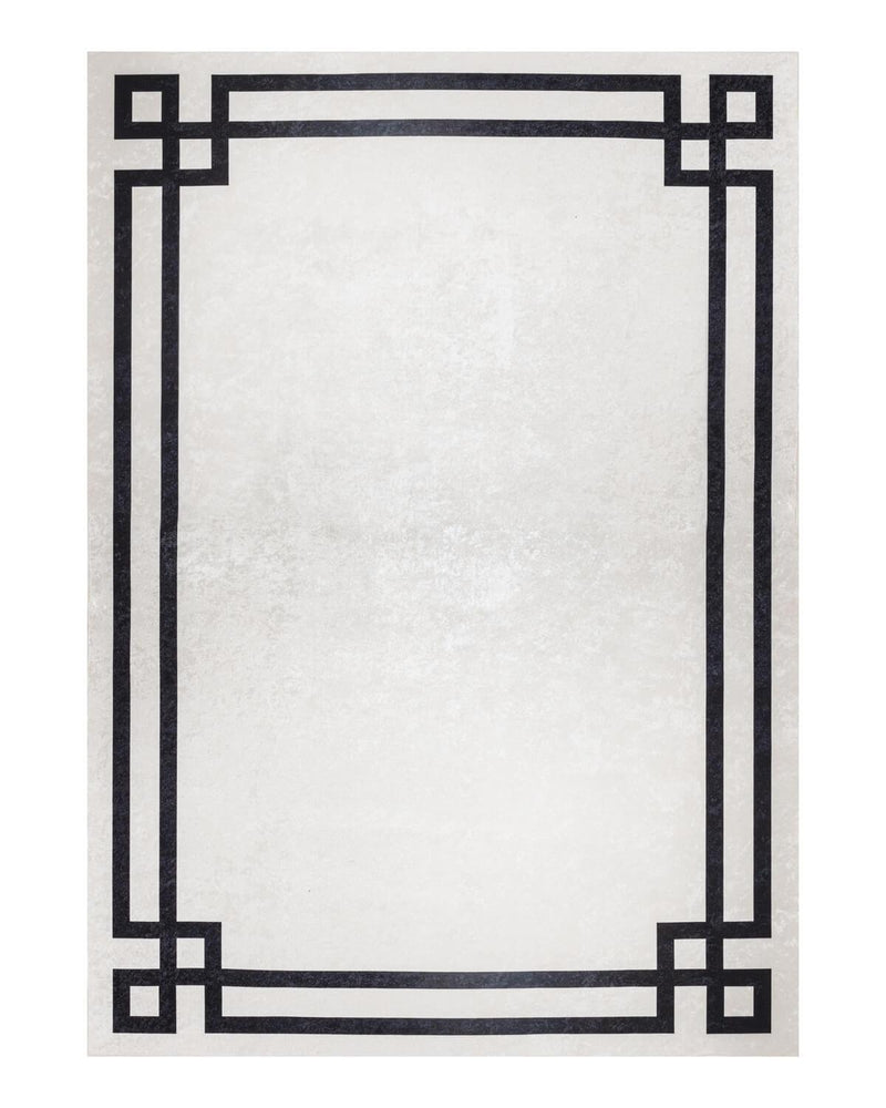 BELLA TAPIS VERSACE Blanc et Noir Tapis lavable antidérapant et antibactérien- Bella-Home: art de la table, verrerie, trousseau de mariée, décoration